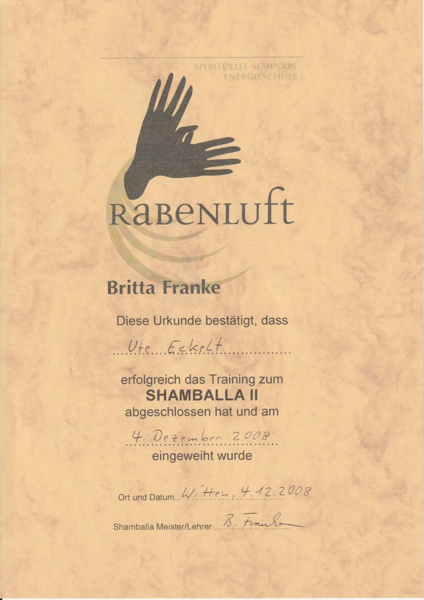 zert.shamballaII Reiki